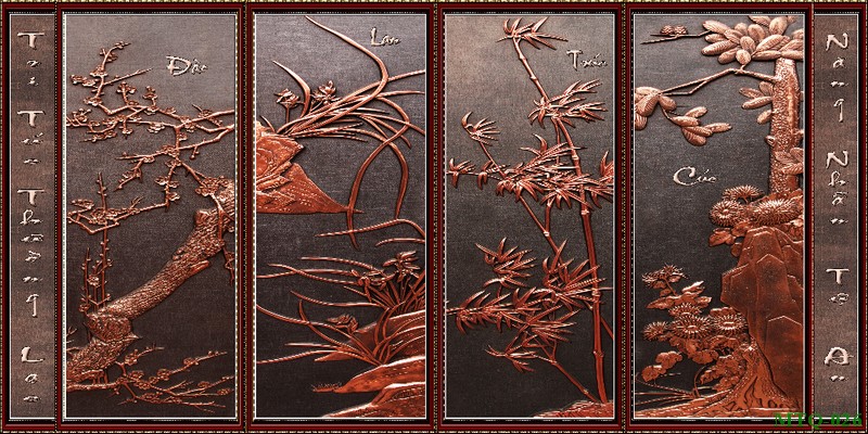 Tranh tứ quý MTQ-026